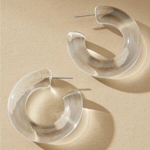 Anthropologie Chunky Hoop Earrings
